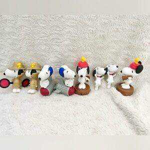 2018 Peanuts Snoopy McDonalds Happy Meal Figurine Set Collectibles